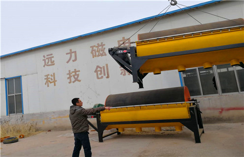 永磁筒式磁選機，河南永磁筒式磁選機筒瓦_遠力河南永磁筒式磁選機筒瓦的結構磁場分布圖